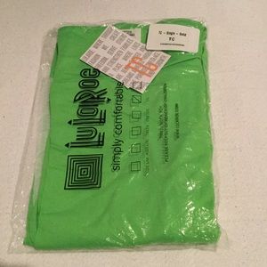 NWT LULAROE LEGGINGS Tc size 12-18 Neon green
